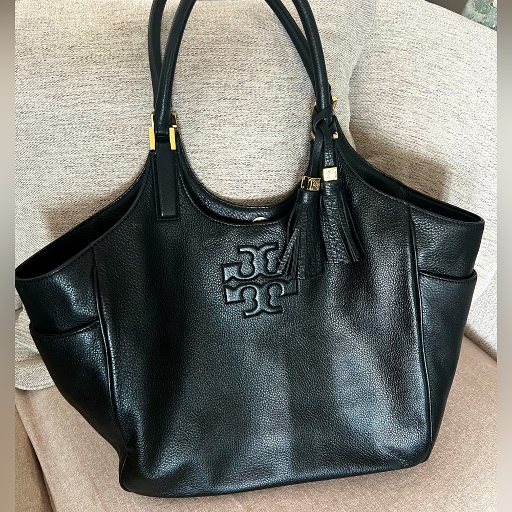 Tory Burch tote- Black leather
